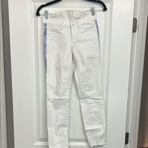 Lilly Pulitzer 🤍White and Blue Women's Jeans